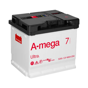Аккумулятор авто Мегатекс A-mega Ultra 6СТ-50-А3 (лев) ТХП 480