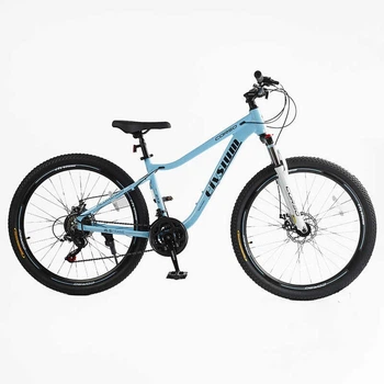 Велосипед Спортивный 27.5 дюймов Corso ELYSIUM LS-930 оборудование Shimano алюминиевая рама 15.5 дюймов 21 скорость. Blue (165329)