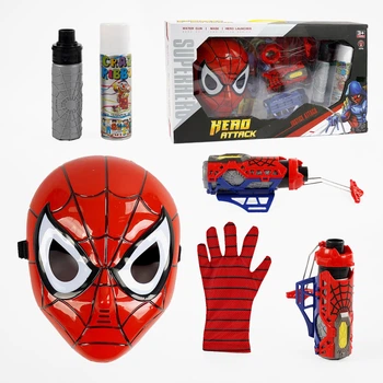 Ігровий набір Спайдермен Supreme Hero Spiderman маска та рукавичка Людина Павук стріляє павутиною та водою (VS962)