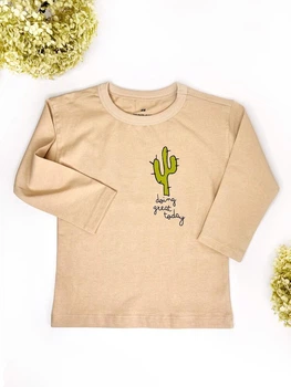 Кофта H&M 128 см бежево-коричневий артикул Л890