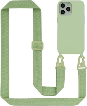 Чехол с ремешком Wave Strap Silicone Case iPhone 12 Pro Max Green