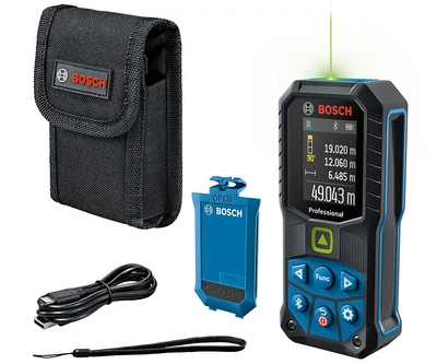 Лазерный дальномер Bosch GLM 50-27 CG (3.7V, 50 м, зеленый) с аккумулятором (25256)