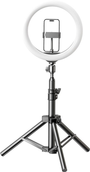 Набір блогера RTAKO ZJ-ZBT01 Live Streaming Stand with Ring Light and Floor Tripod ABS Black (6942063215400)