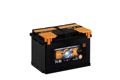 Акумулятор ENERGY BOX 74Ah 720A (+ -)