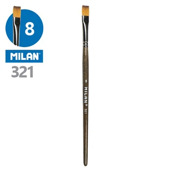 Кисть Milan 321 синтетика плоская №8