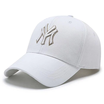 Кепка бейсболка Нью-Йорк NY 1981 (New York) Белый+золото 56-60р (8034)