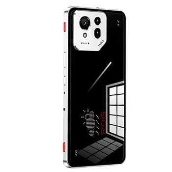 Протиударний чохол накладка Metal Glass для Asus Rog Phone 9 / 9 Pro silver