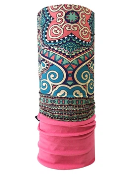 Бандана-бафф багатофункціональна Crow KASHMIR One size Turquoise/coral (CBMS17W1M)