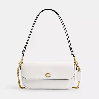 Сумка Coach Brook Flap Chain Bag Brass/Chalk