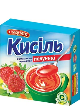 Кисіль зі смаком Полуниці 150г ТМ Caramix