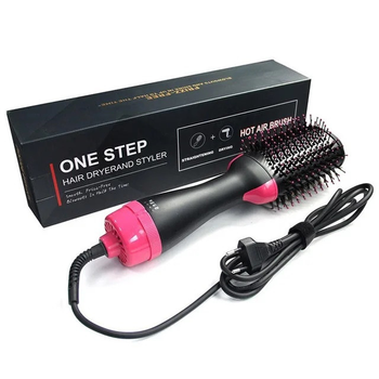 Фен-щетка для волос Черный One Step Hair Dryer (SN9QI9772)
