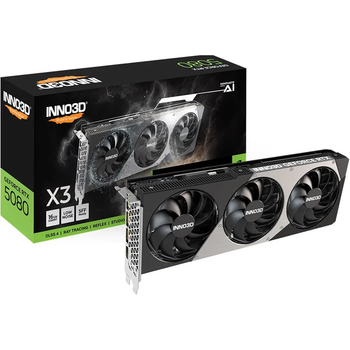 Видеокарта Inno3D GeForce RTX 5080 16GB X3 (N50803-16D7-176068N) UA [127201]