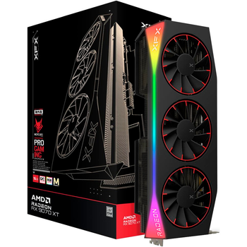 Видеокарта XFX Mercury AMD Radeon RX 9070XT OC Magnetic Air Edition with RGB (RX-97TMARGB9) UA [130414]