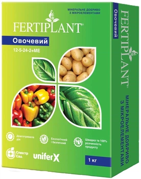 Удобрение Фертиплант Овощной 12.5.24+ME Unifer 1 кг