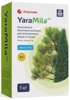Удобрение для вечнозеленых деревьев и кустов Весна-Лето YaraMila 1 кг