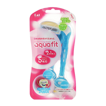 Бритва для жінок AQUAFIT (2+1 в упаковці) Kai razor 4901331017124