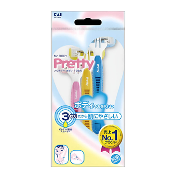 Бритва для жінок PRETTY 3 шт. в упаковці Kai razor 4901331000195