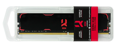 Модуль пам'яті DDR4 8GB/2400 GOODRAM Iridium Black (IR-2400D464L17S/8G) ( Чорний )