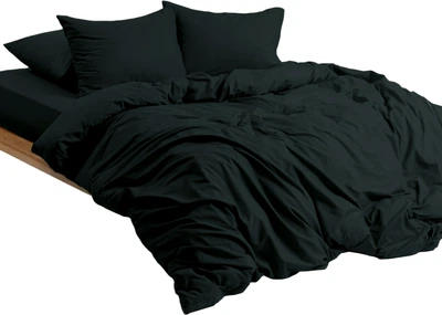 Комплект постельного белья Good-Dream Полуторный 145 x 210 см Black Сатин (GDSBLACKBS145210)