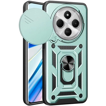 Протиударний броньований чохол із захистом камери для Xiaomi Redmi 14c та Poco C75 Armor Case Keysion green
