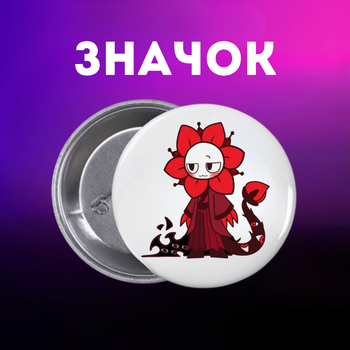 Значок У Світі Денді Roblox Dandy's World на шпильці на рюкзак 55 мм 1 шт zn_55_122 8441d857