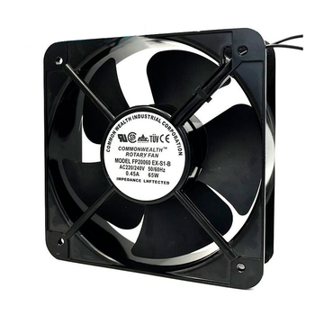 Кулер для охлаждения серверных БП FP-20060EX-S1-B DC sleeve fan 2pin под пайку 200x200x60мм 220V 043A 2600об мин 58W