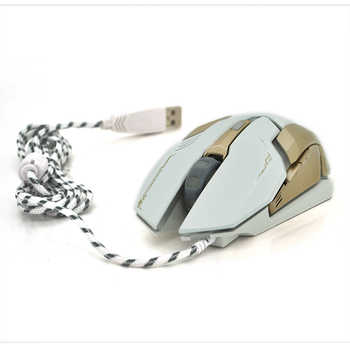 Мышь проводная iMICE V6 6 кнопок 800/1200/2400/3600 DPI Led Lighting 13м Win7/8/10 Mac OS white color box Q40