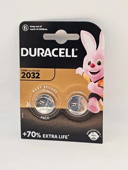 Батарейка DURACELL 2шт упаковка CR2032 литиевая 3V/3В (Батарея BIOS) батарея для компьютера DL2032