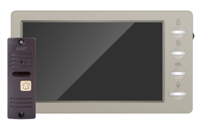 Комплект ARNY AVD-7008FHD (AVD-708 2Мп 7'' + AVP-05 2Мп 74°), Beige + Brown