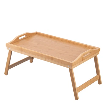 Піднос-столик ARDESTO Midori прямокутний, з ручками, бамбук 50х30х25см (AR1450BT)