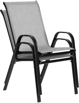 Zestaw krzeseł ogrodowych ModernHome by Multistore SC-092KD Light Grey 2 szt (5905817001088)
