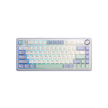 Клавиатура Aula F75 Gasket Greywood V3 switch Hot-Swap PBT Wireless/Bluetooth/USB White (6948391208640)