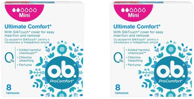 Набор тампонов o.b. ProComfort Mini 8 шт х 2 пачки (3574660142303_1)