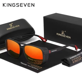 Чоловічі поляризаційні сонцезахисні окуляри KINGSEVEN 790 Black Red