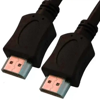 Шнур HDMI (штекер - штекер), Vers-1.4, Ø6мм, 0.5м, чёрный