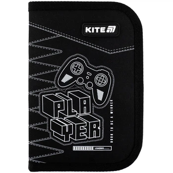 Пенал з наповненням Kite Player K25-622H-6, 1 відділення, 2 відвороти
