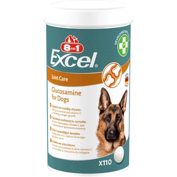 Витамины с глюкозамином для собак 8 in 1 EXCEL Glucosamine, 110 табл