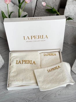 Набір махрових рушників La Perla білий Dreamy 70х150,35х75, 35х75