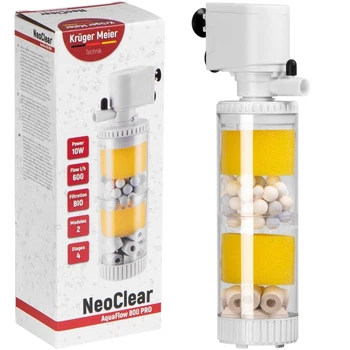 Внутренний фильтр Kruger Meier NeoClear 800 с биофильтрацией и аэрацией для аквариумов 40-80 литров