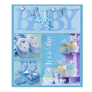 Фотоальбом на 56 фотографий размером 10x15 см EVG BKM4656 Baby collage Blue (UA)