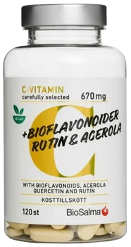 Вітамін С 670мг Біофлавоноїд BioSalma 120 таблеток