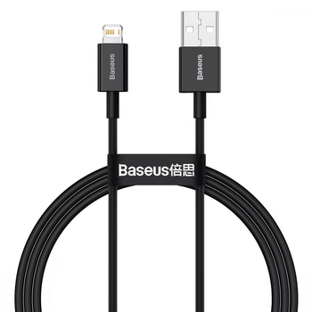 Кабель Baseus Superior Series Fast Charging Lightning 2.4A 1m чорний CALYS-A01