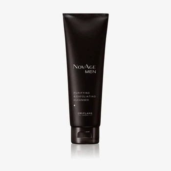 Засіб для вмивання і скраб 2 в 1 Oriflame NovAge Men Purifying & Exfoliating Cleancer, 125 мл
