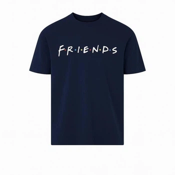 Футболка з бавовни серіал Friends Lidl для чоловіків XL темно синій 11014