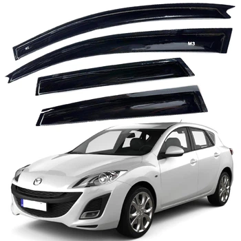 Дефлектори вікон вітровики для Renault Megane II 2002-2008 Універсал Гнучкі (Acrylic)
