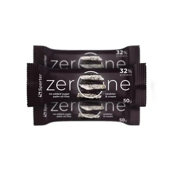 Протеїновий батончик, Zero One Protein Bar, Sporter, 50 грам (Крем-печиво)