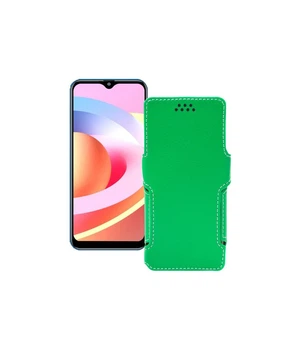 Чохол-книжка з екошкіри для телефону FiGi Note 1C Зелений