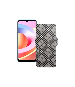 Чохол-книжка з екошкіри для телефону FiGi Note 1C Клітинки