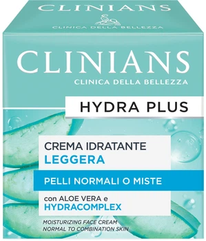 Увлажняющий крем для лица Clinians Hydra Plus для нормальной и комбинированной кожи с алое вера 50 мл (8003510037117)