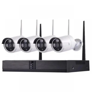 Комплект видеонаблюдения беспроводной Full HD Wi-Fi на 4 камеры 720p 4 6 Тб